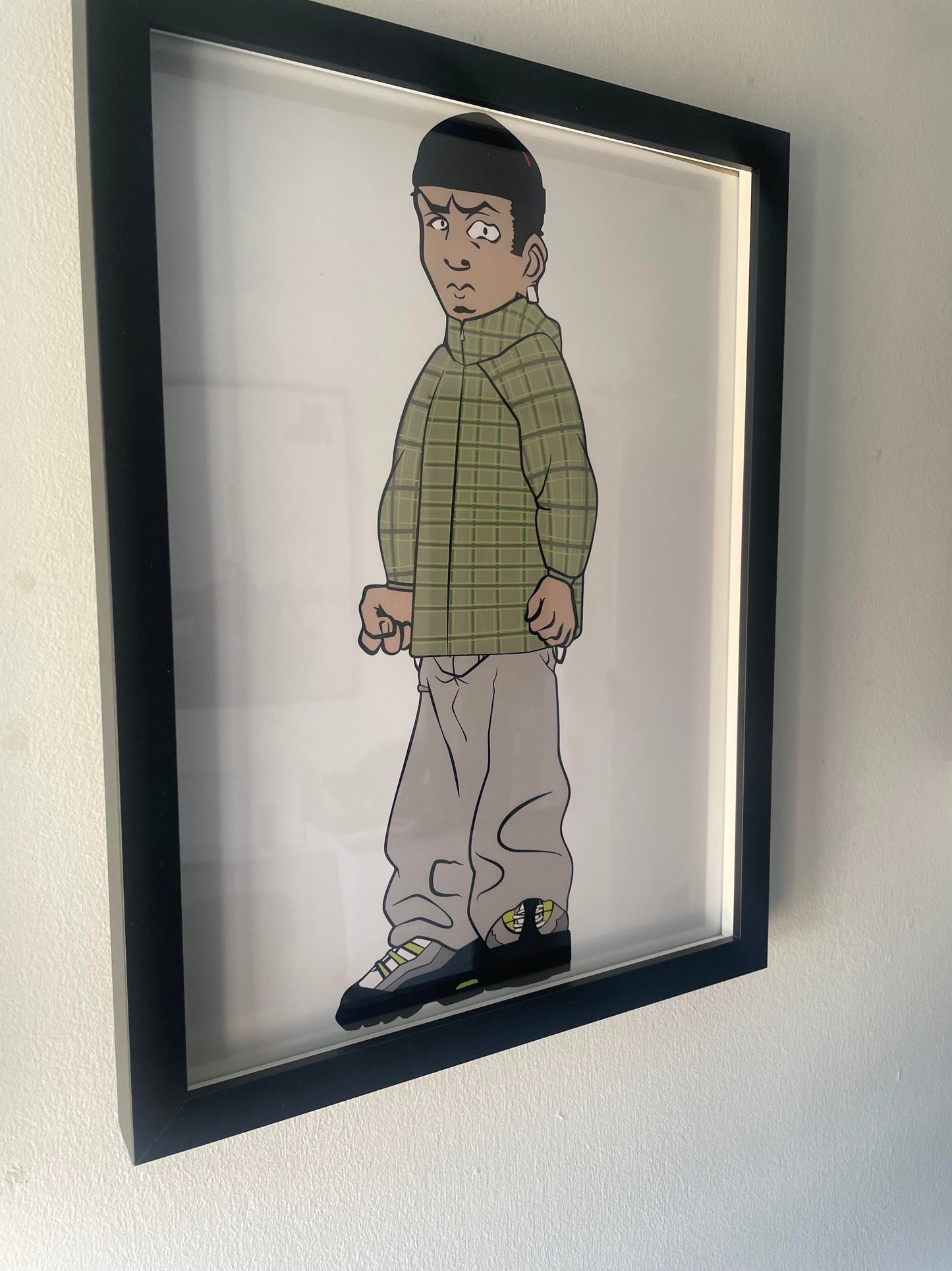 Plaid jacket mascot poster