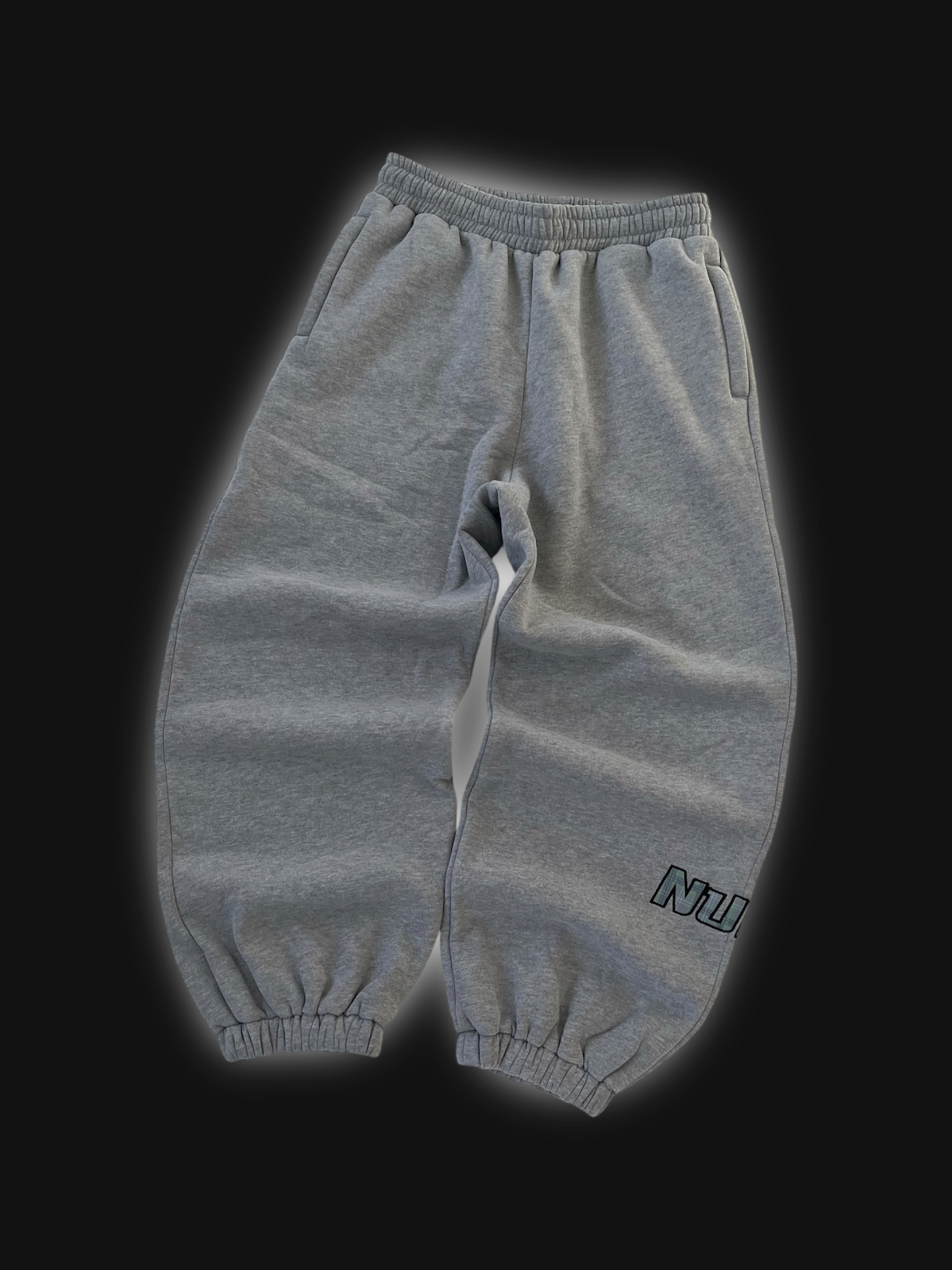 plaid logo joggers (Grey)