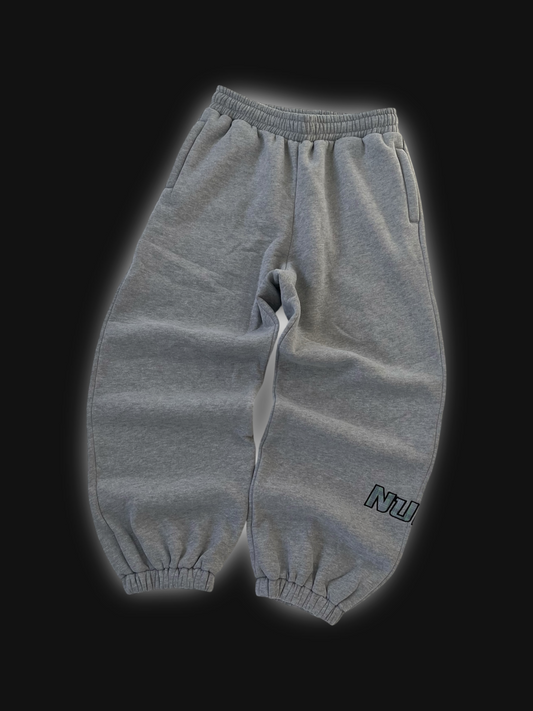 plaid logo joggers (Grey)