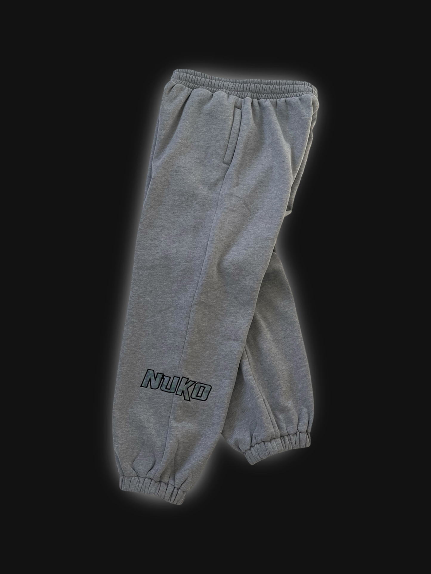 plaid logo joggers (Grey)