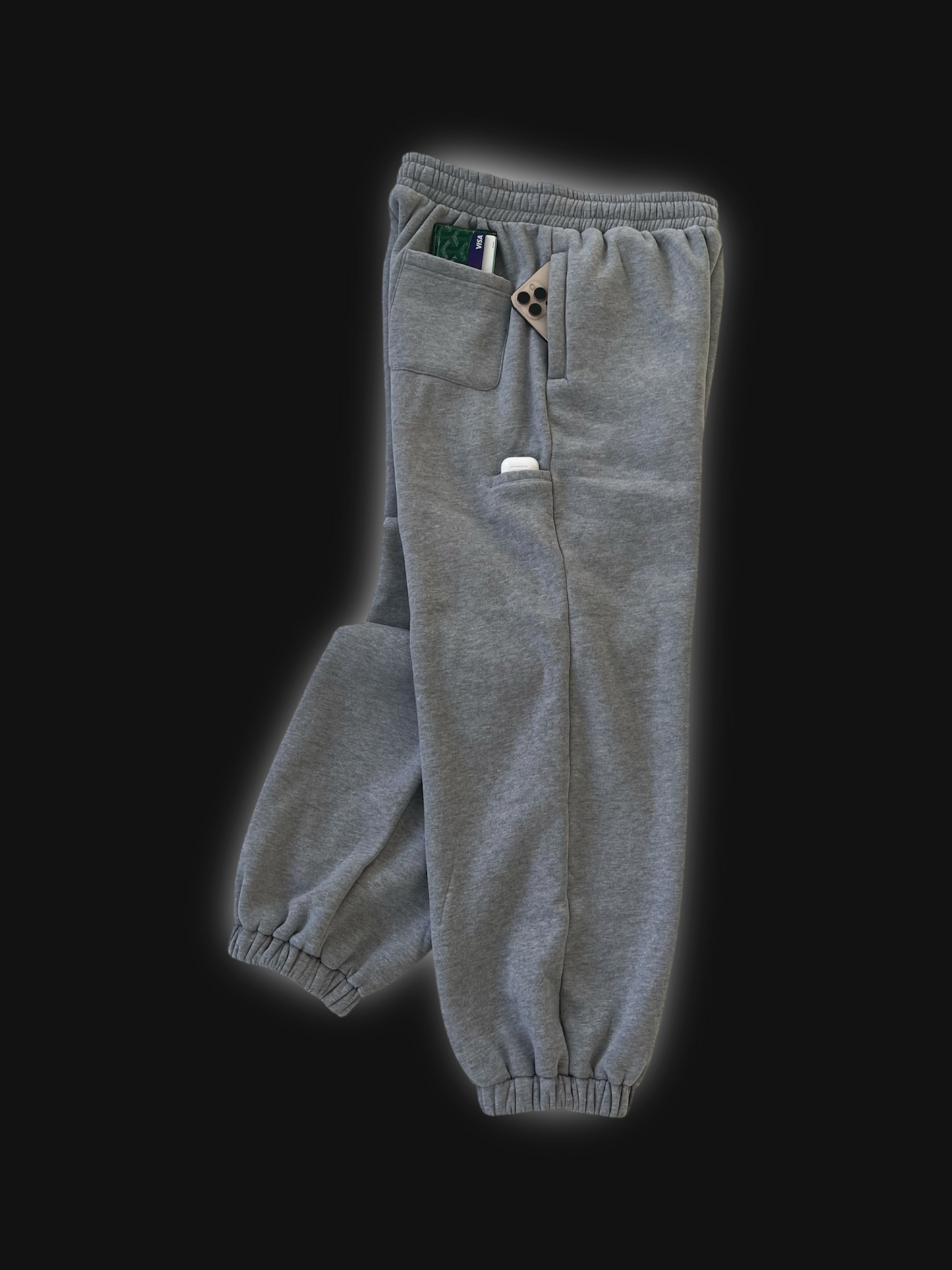 plaid logo joggers (Grey)