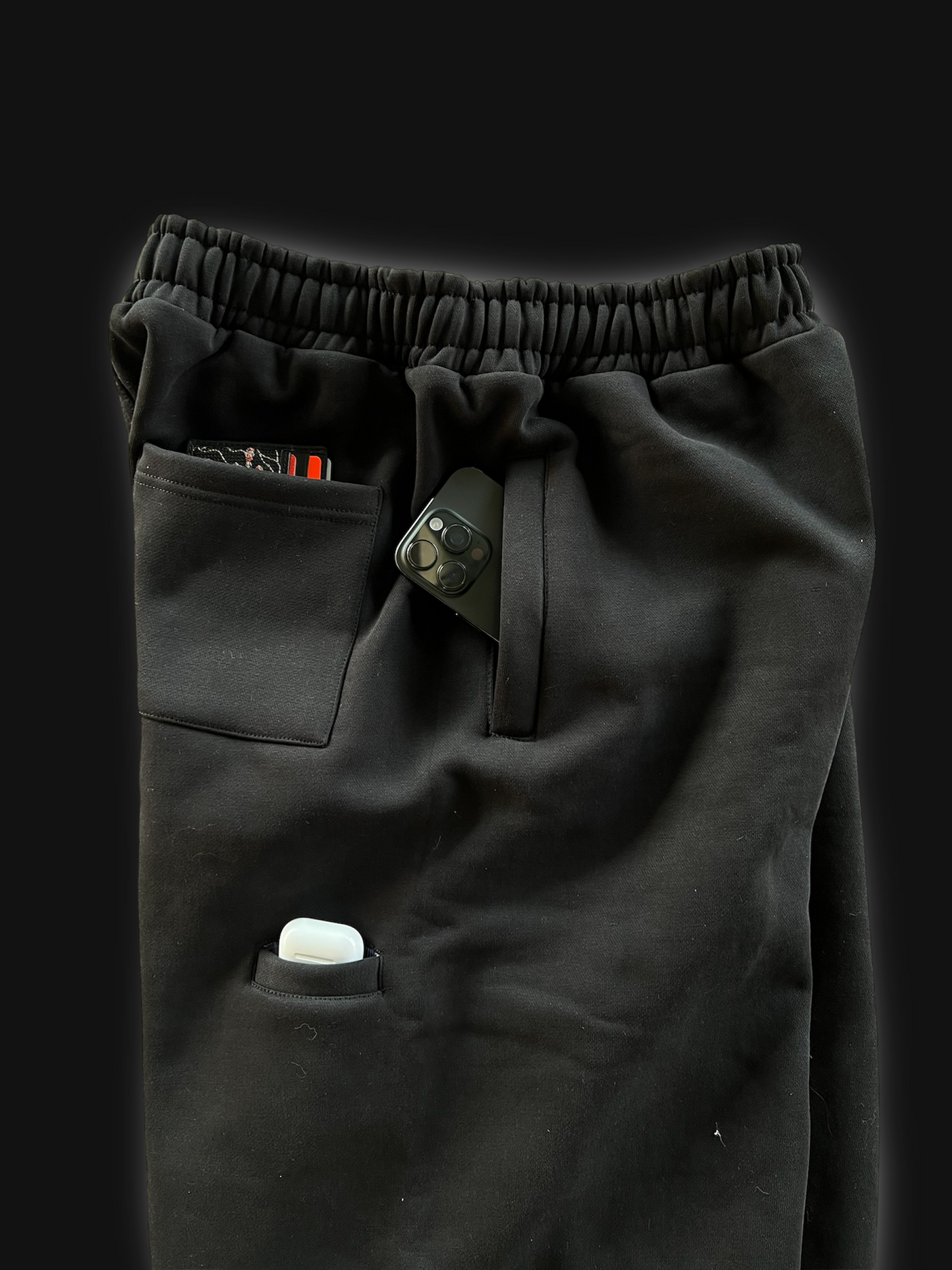 Plaid logo joggers (Black)