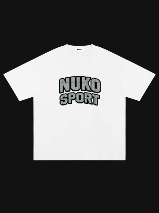 Nuko sport plaid T-shirt (white)