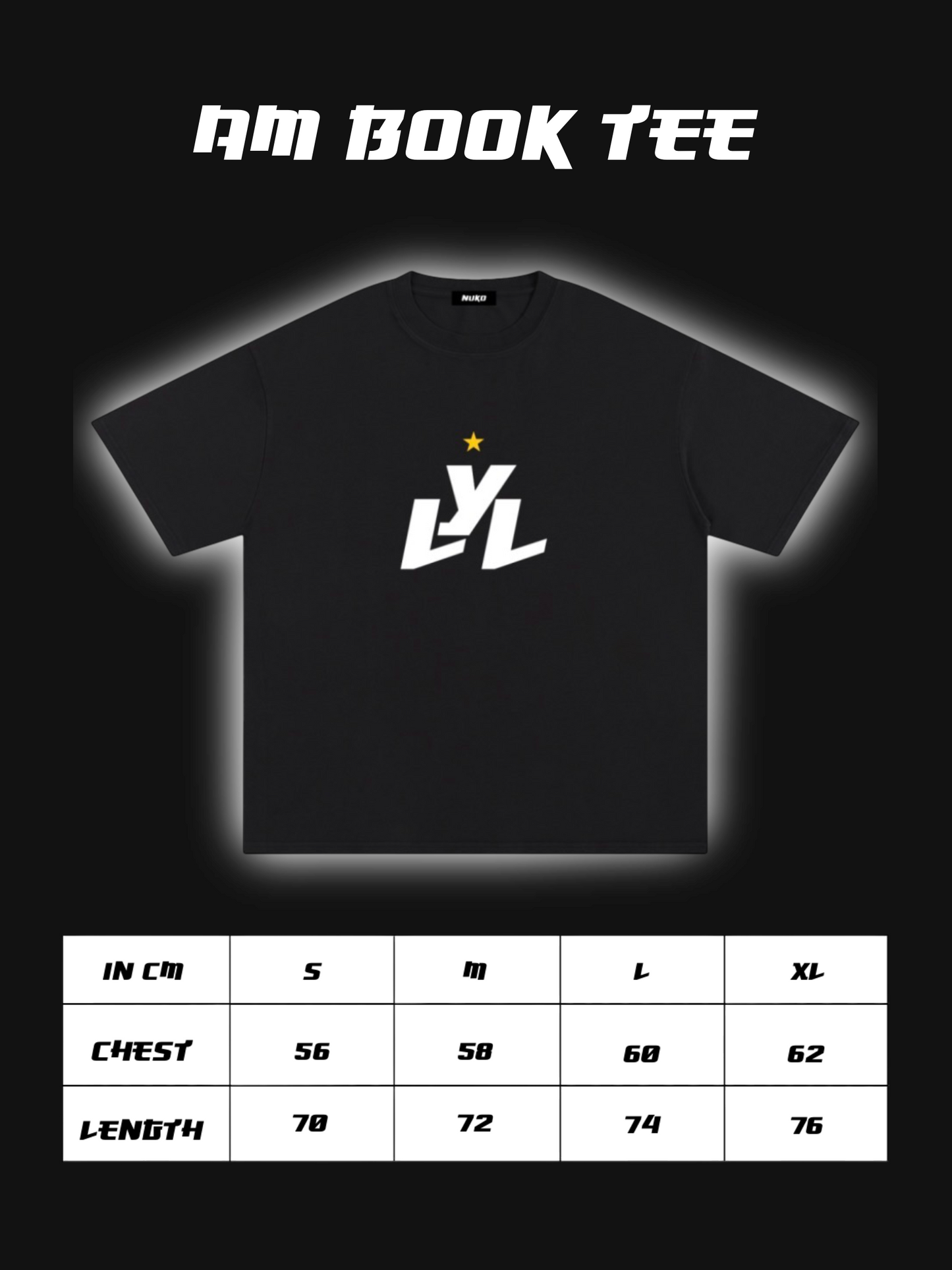 LYL stars T-shirt (Black)